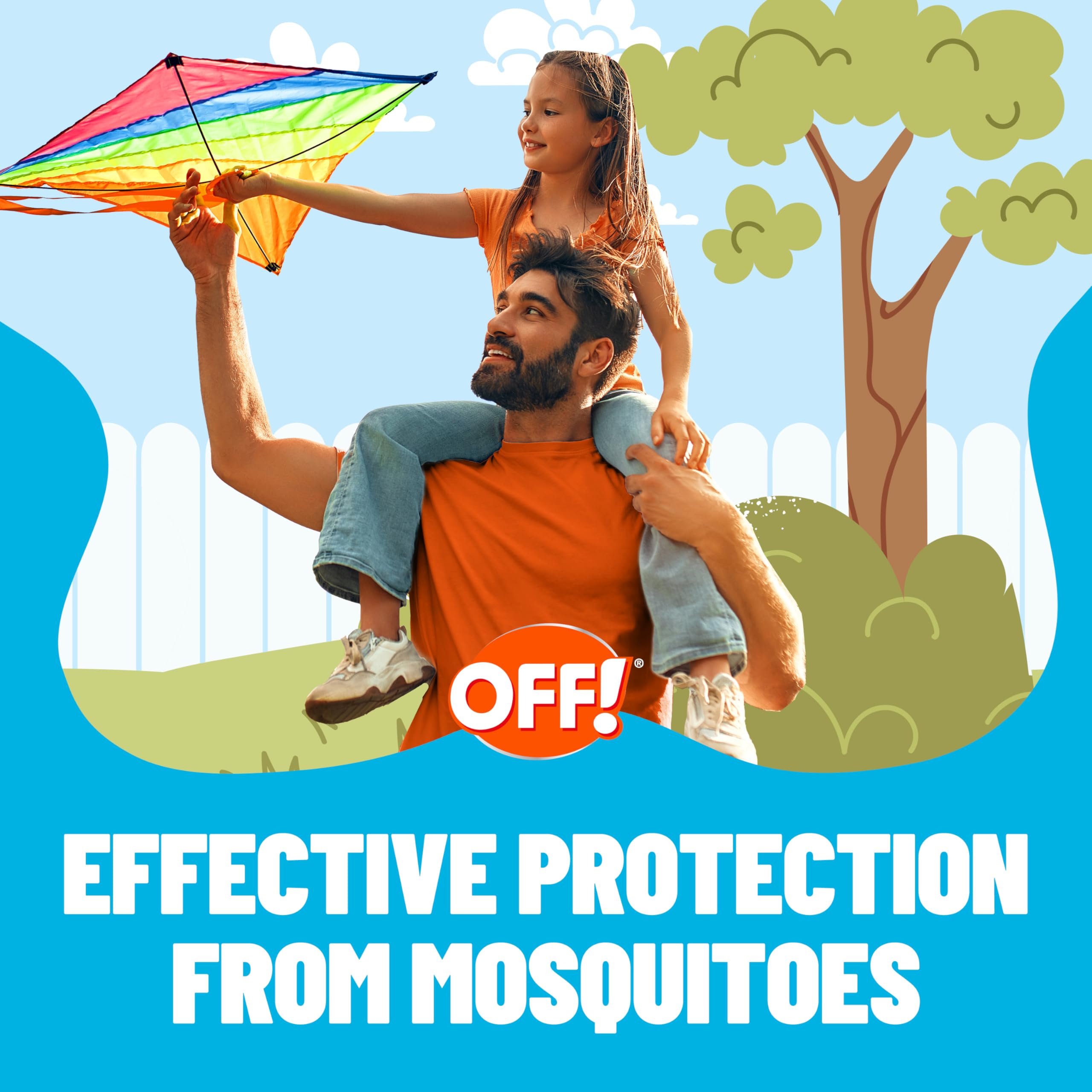 Picaridin-based OFF! lotion formula shown for reliable repellent protection