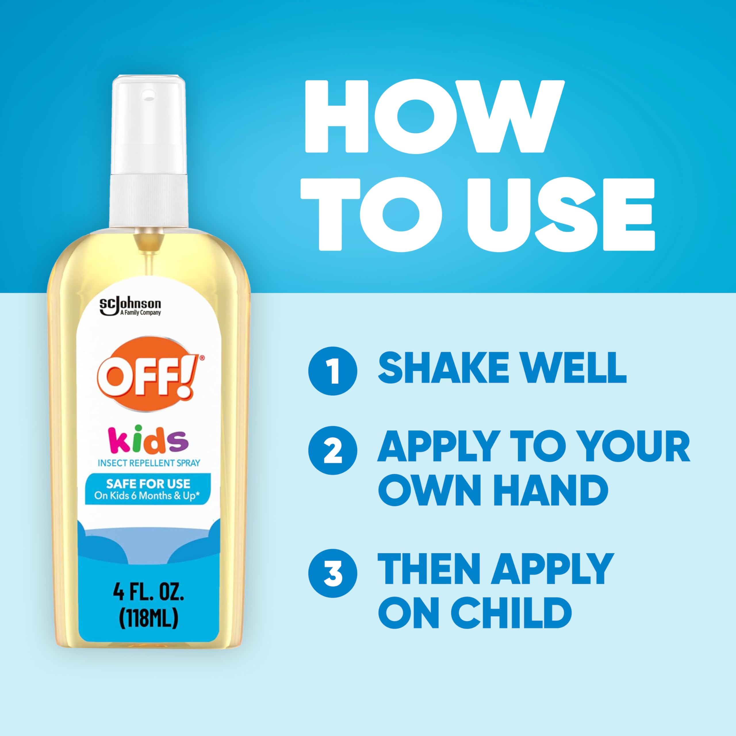 OFF! Kids botanically inspired formula shown in visuals