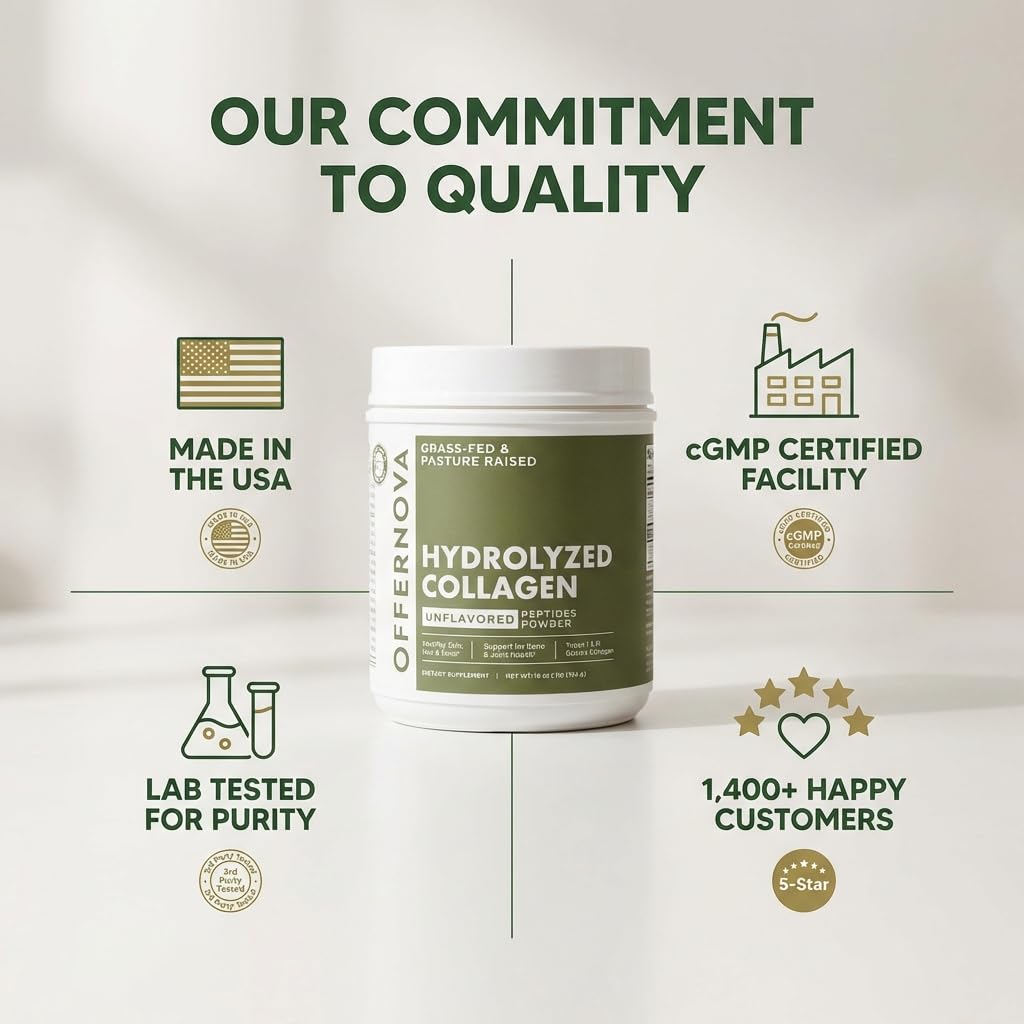 Offernova collagen powder supports joint wellness during everyday activities.