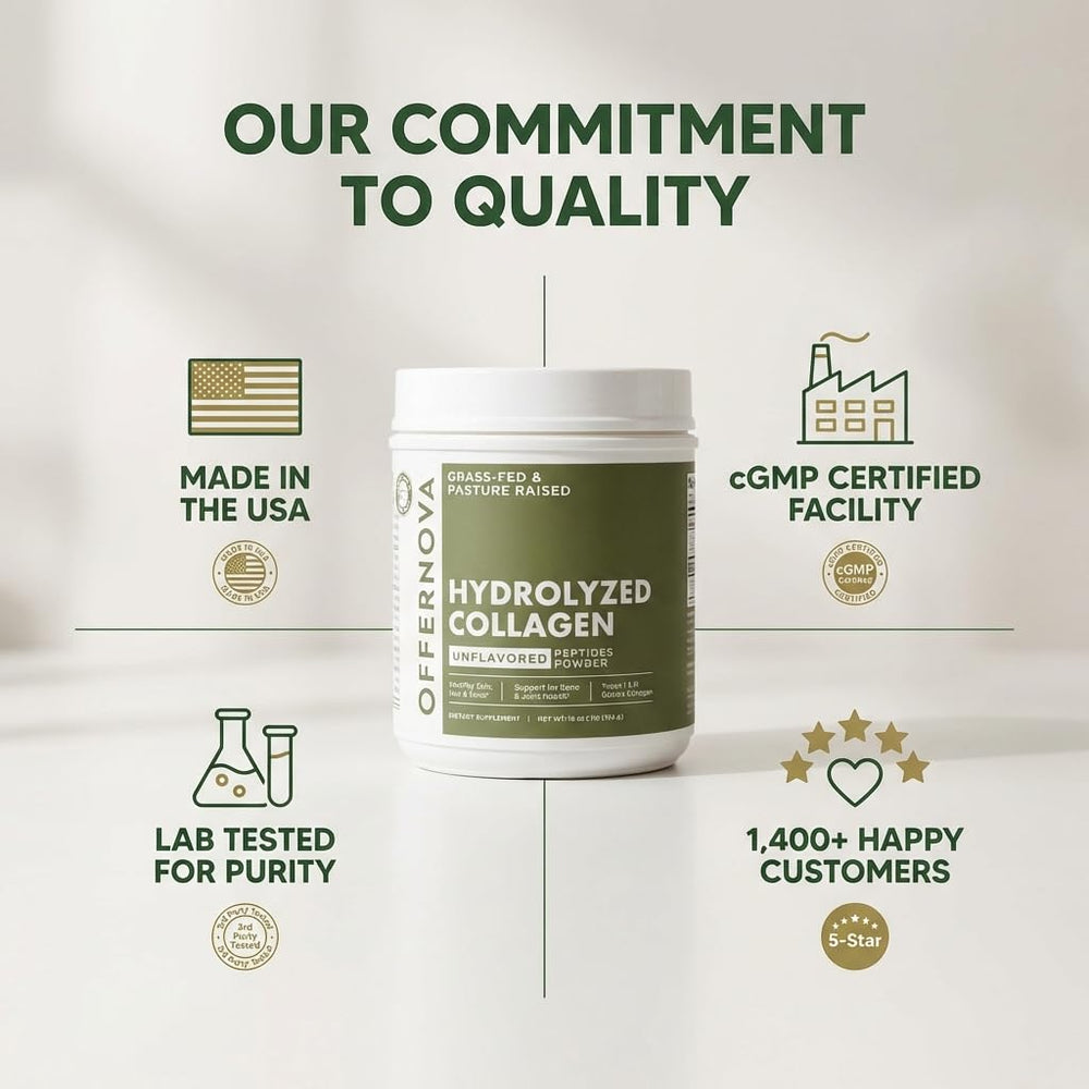 Offernova collagen powder supports joint wellness during everyday activities.