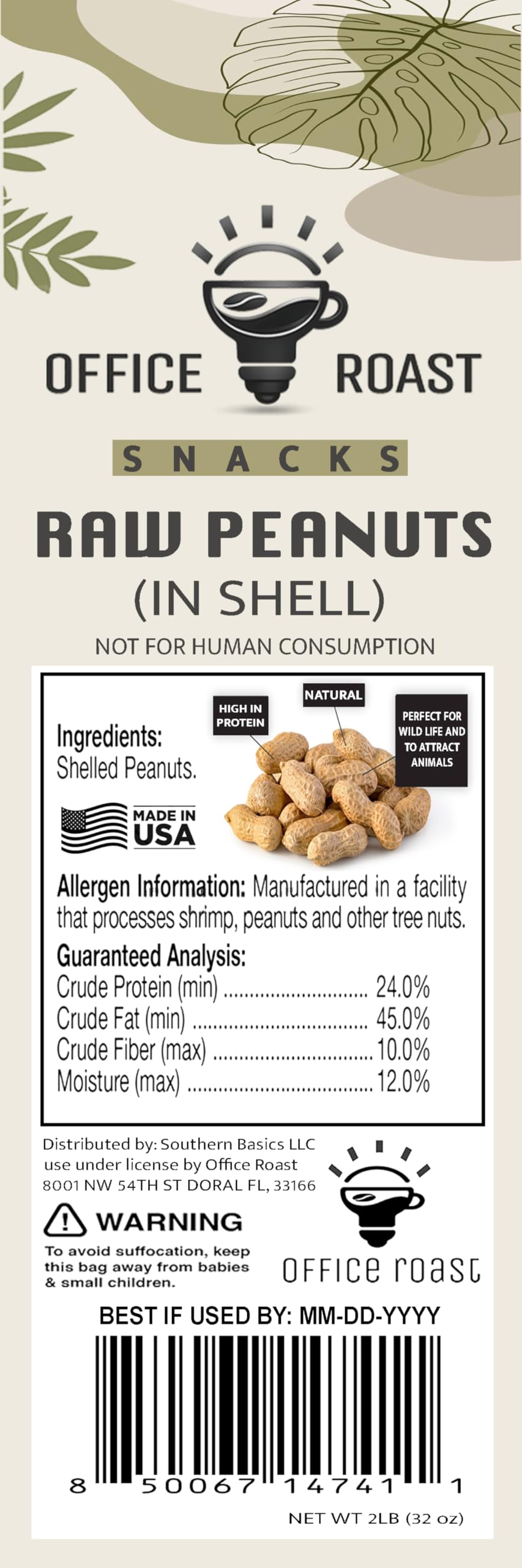 Office Roast wildlife-friendly peanuts attract squirrels and birds safely.