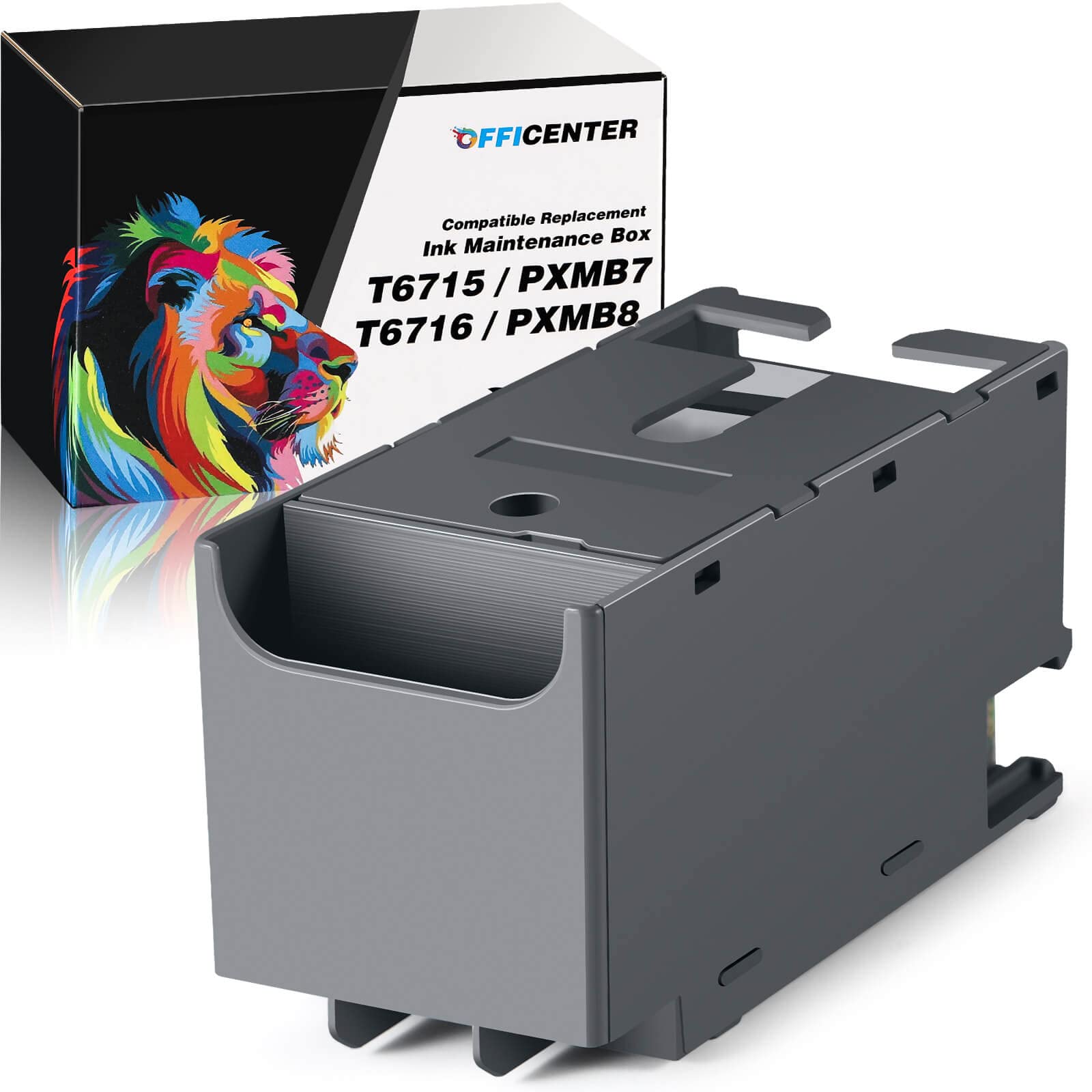 OFFICENTER T6715/T6716 ink maintenance box top view for quick maintenance access