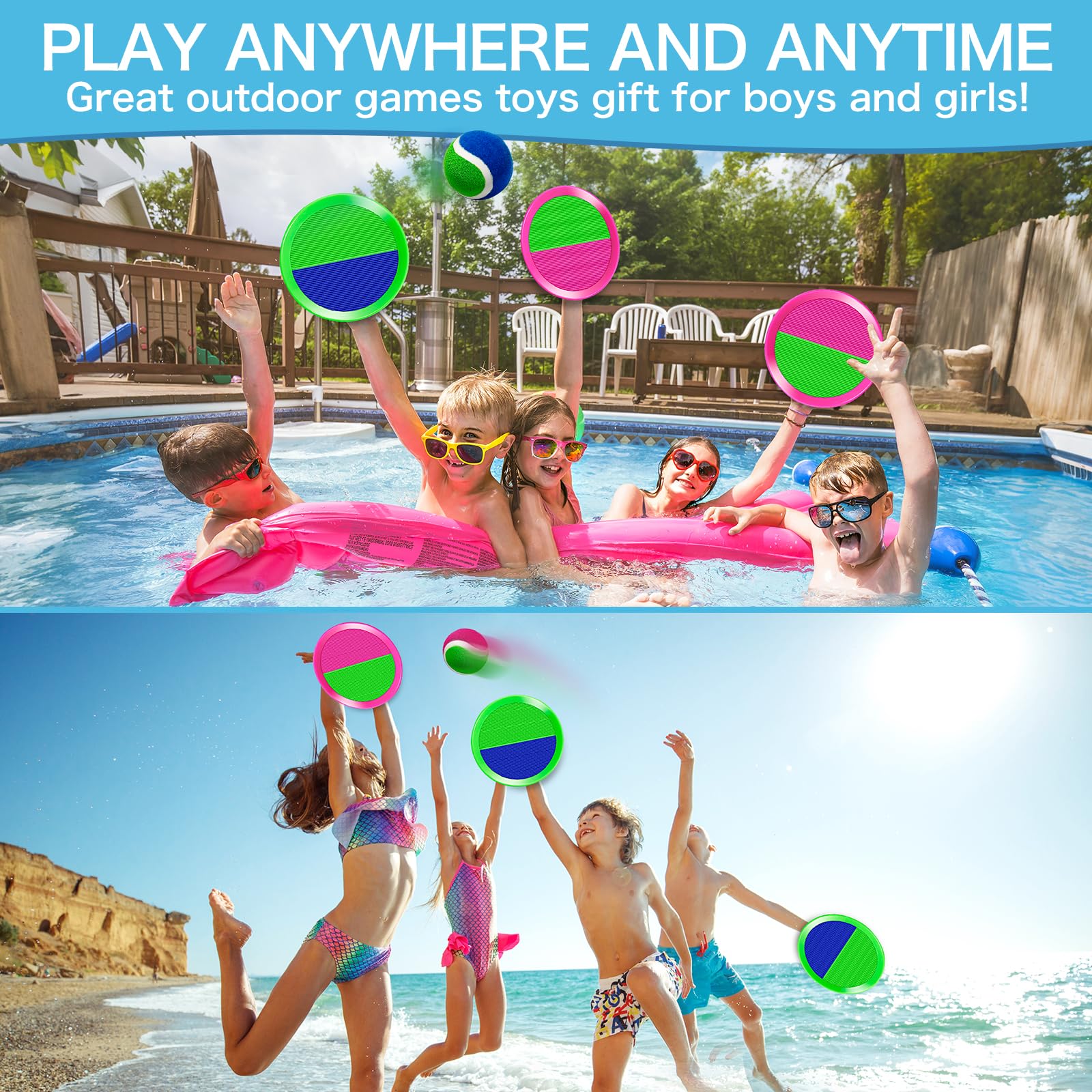 Officygnet Ball Catch Game kids playing outdoors for active fun