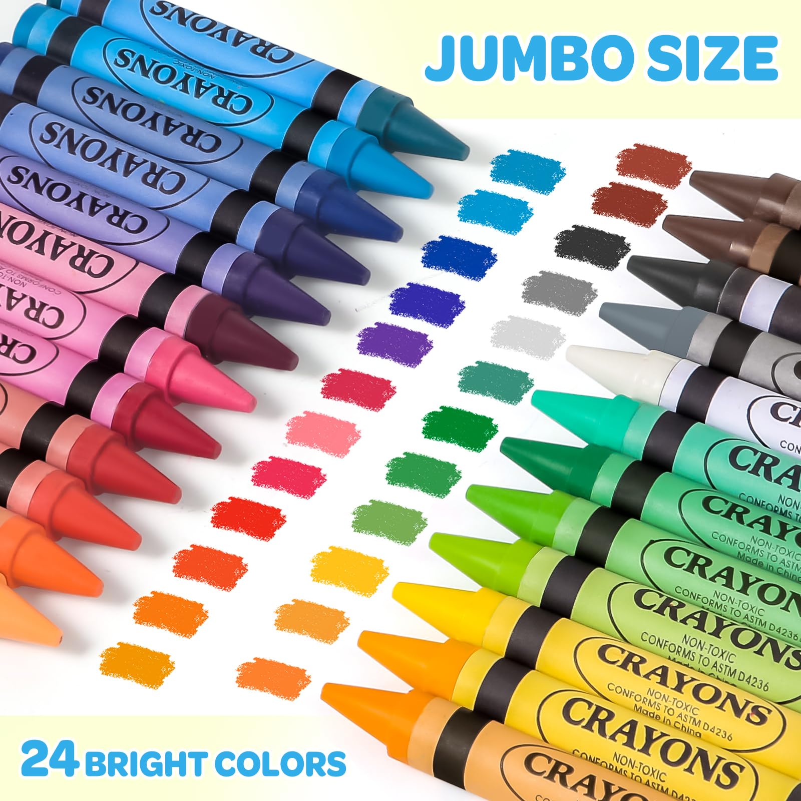 Officygnet non-toxic wax crayons; safe and gentle for kids skin