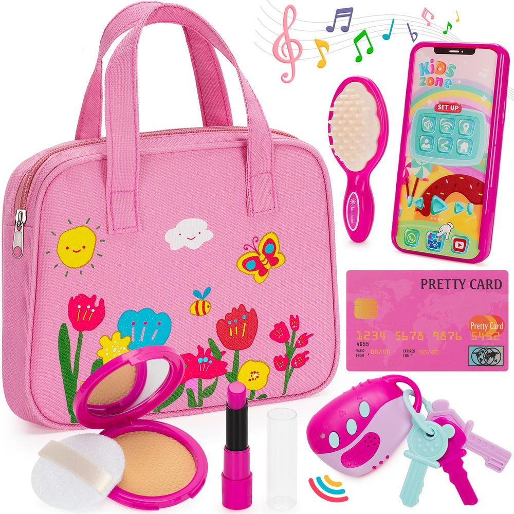 Officygnet Play Purse Toy with a fashionable handbag for imaginative dress-up and role play.