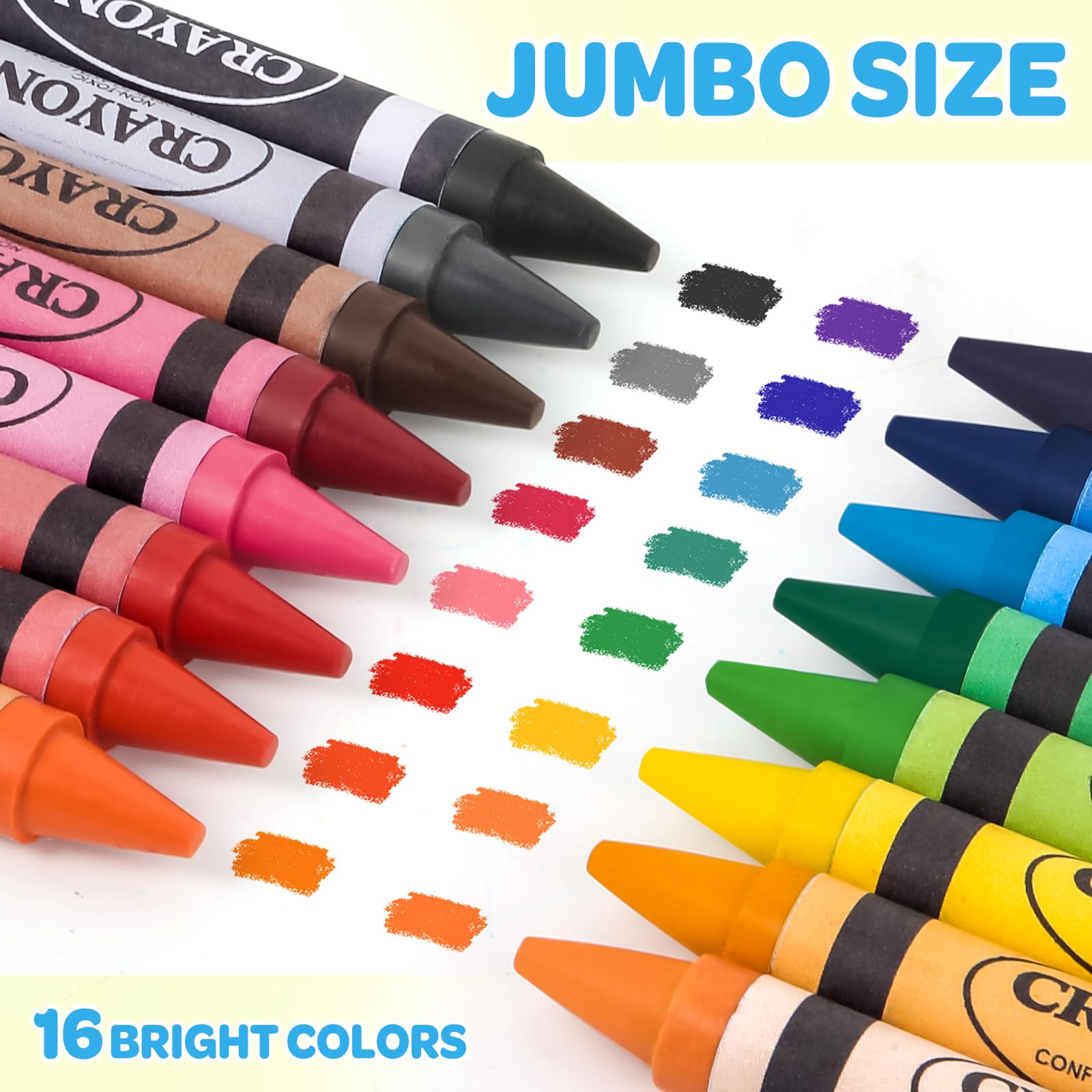 Officygnet washable crayons rinse clean from skin and clothing