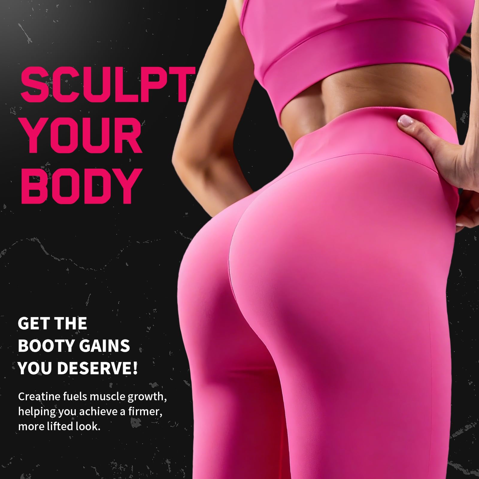 OFFPTE Creatine Women daily serving information showing four gummies per day