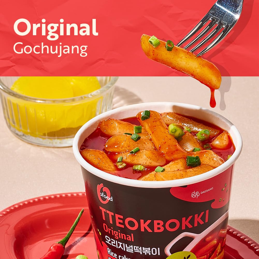 O’Food gluten-free option cup highlighting quick, easy preparation.