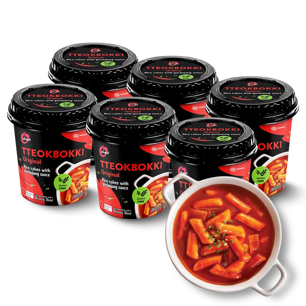 O’Food Original Gochujang cup in front view, a convenient spicy snack for busy days.