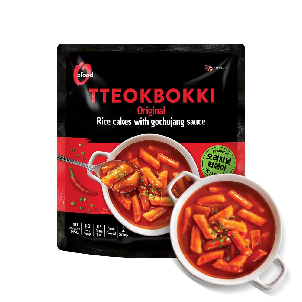 O’Food Tteokbokki Original Gochujang pack ready to heat for a quick snack