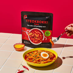 O’Food Tteokbokki Rose pack with a spicy carbonara twist