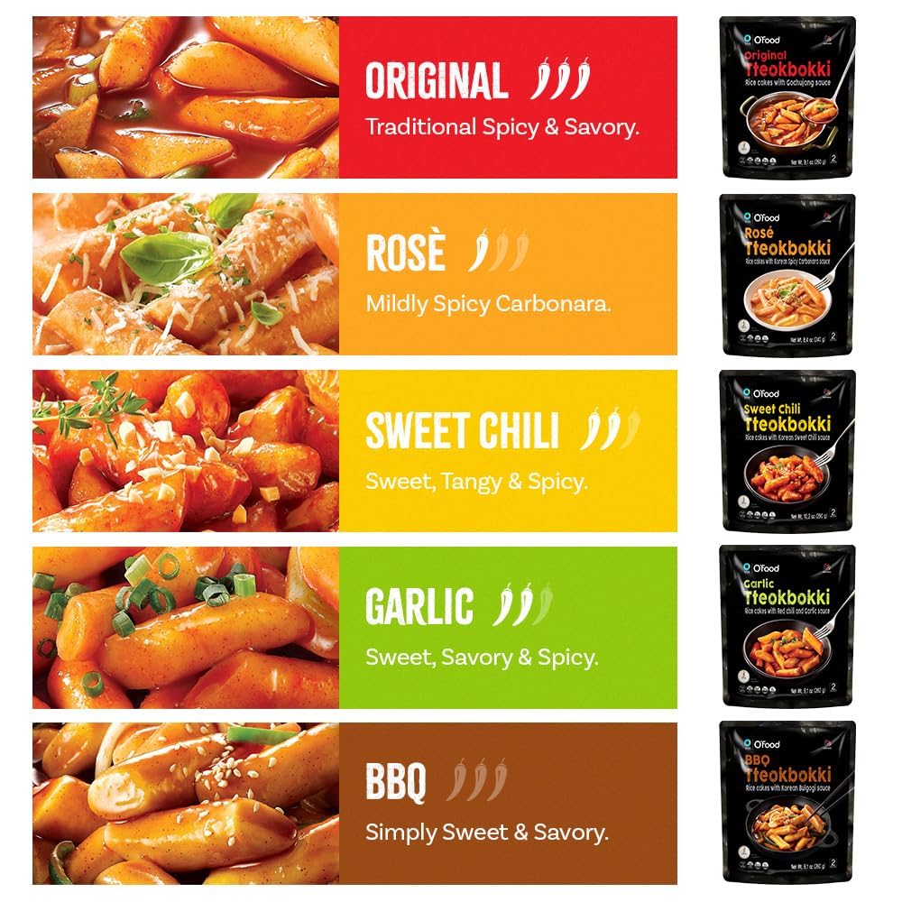 O’Food Tteokbokki Sweet Chili pack delivers bold flavor in minutes