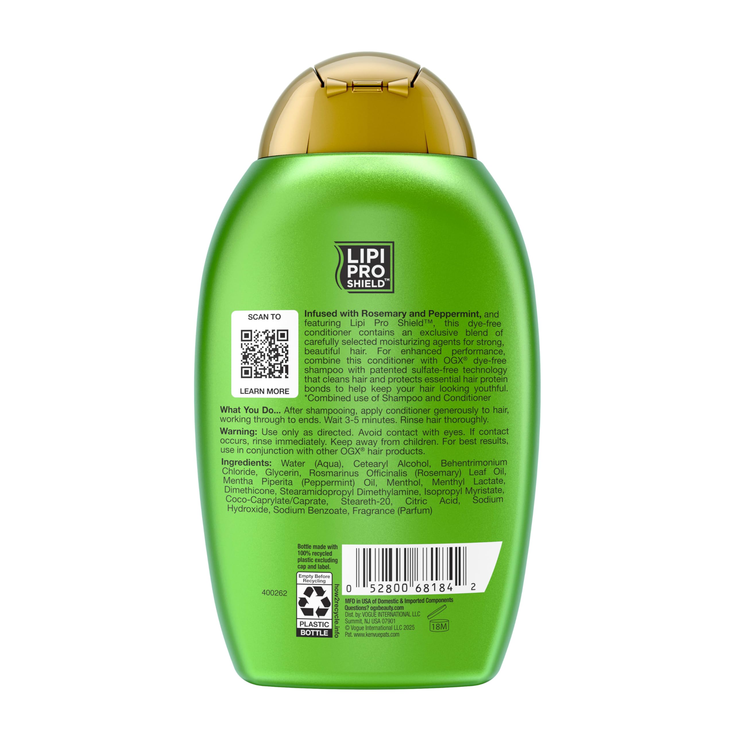 OGX Clarifying Strength + Rosemary Mint duo image shows home-care pairing for oily hair