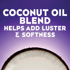 Fragrance detail of OGX Coconut Miracle Oil Shampoo with creamy coconut scent