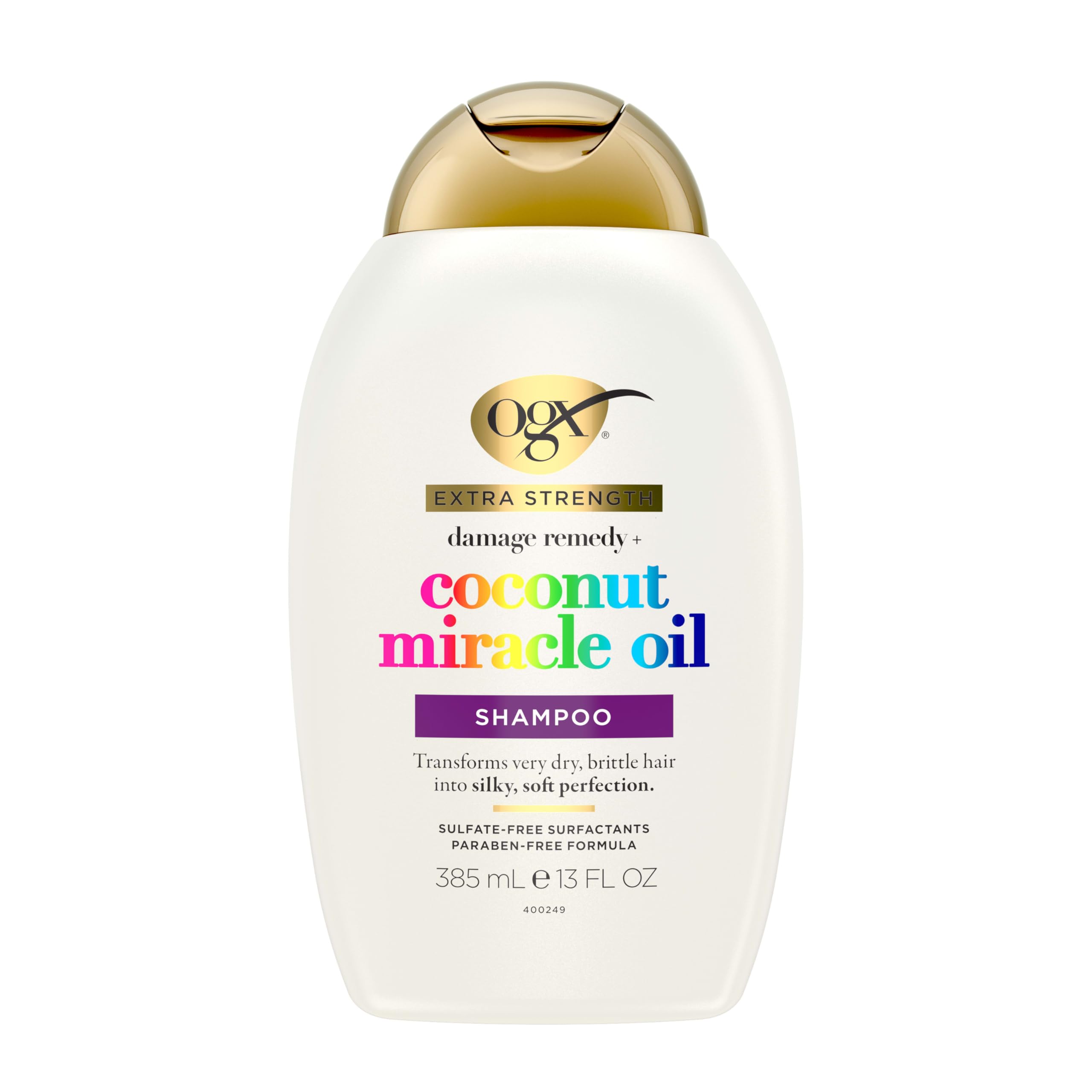 Frizz-control action helps tame flyaways with OGX coconut formula