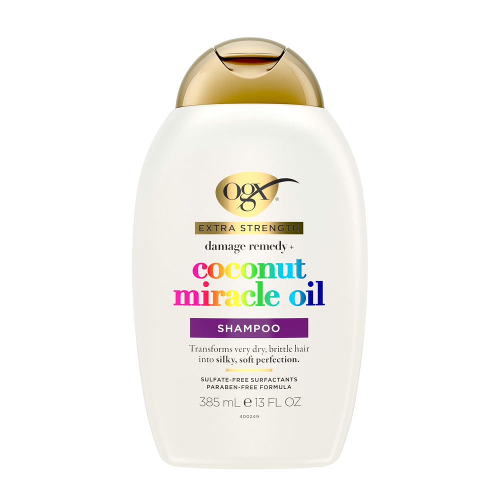 Frizz-control action helps tame flyaways with OGX coconut formula