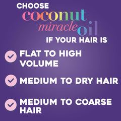OGX label detail with coconut oil and vanilla-tiare blend on Damage Remedy shampoo