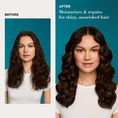 OGX Nourishing Coconut Milk conditioner dispense for smooth, detangled strands