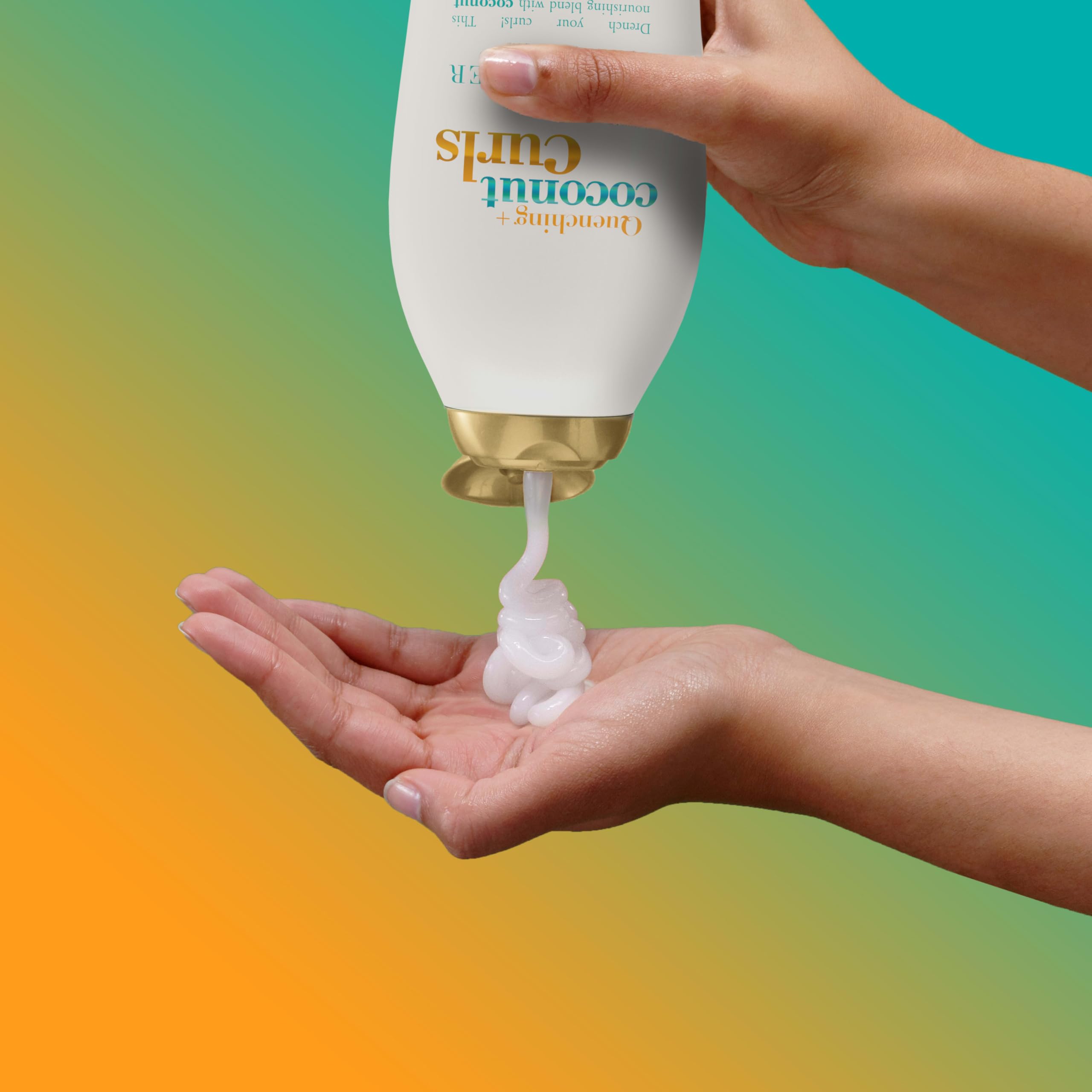 OGX Quenching + Coconut Curls coconut milk scent enhances conditioning ritual