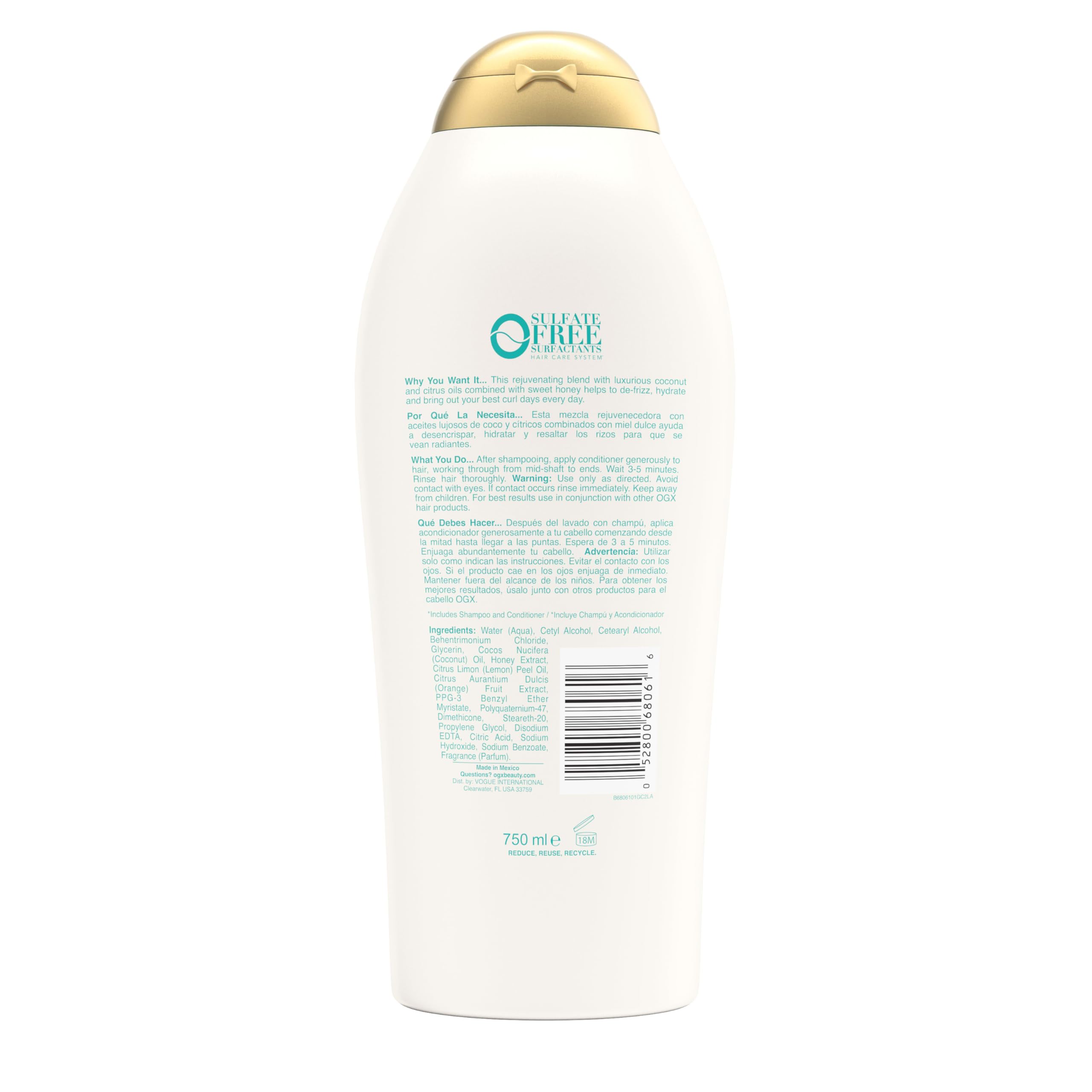 OGX Quenching + Coconut Curls tropical aroma makes daily conditioning a treat