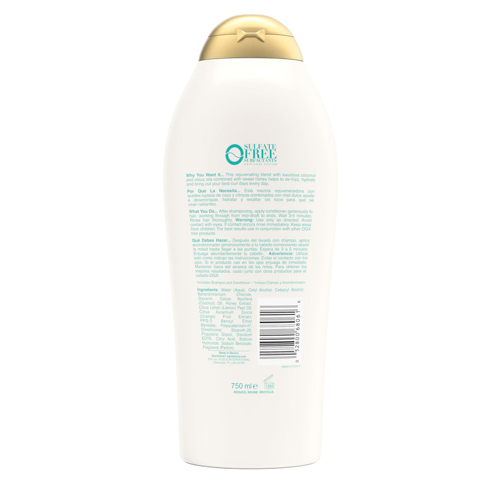 OGX Quenching + Coconut Curls tropical aroma makes daily conditioning a treat