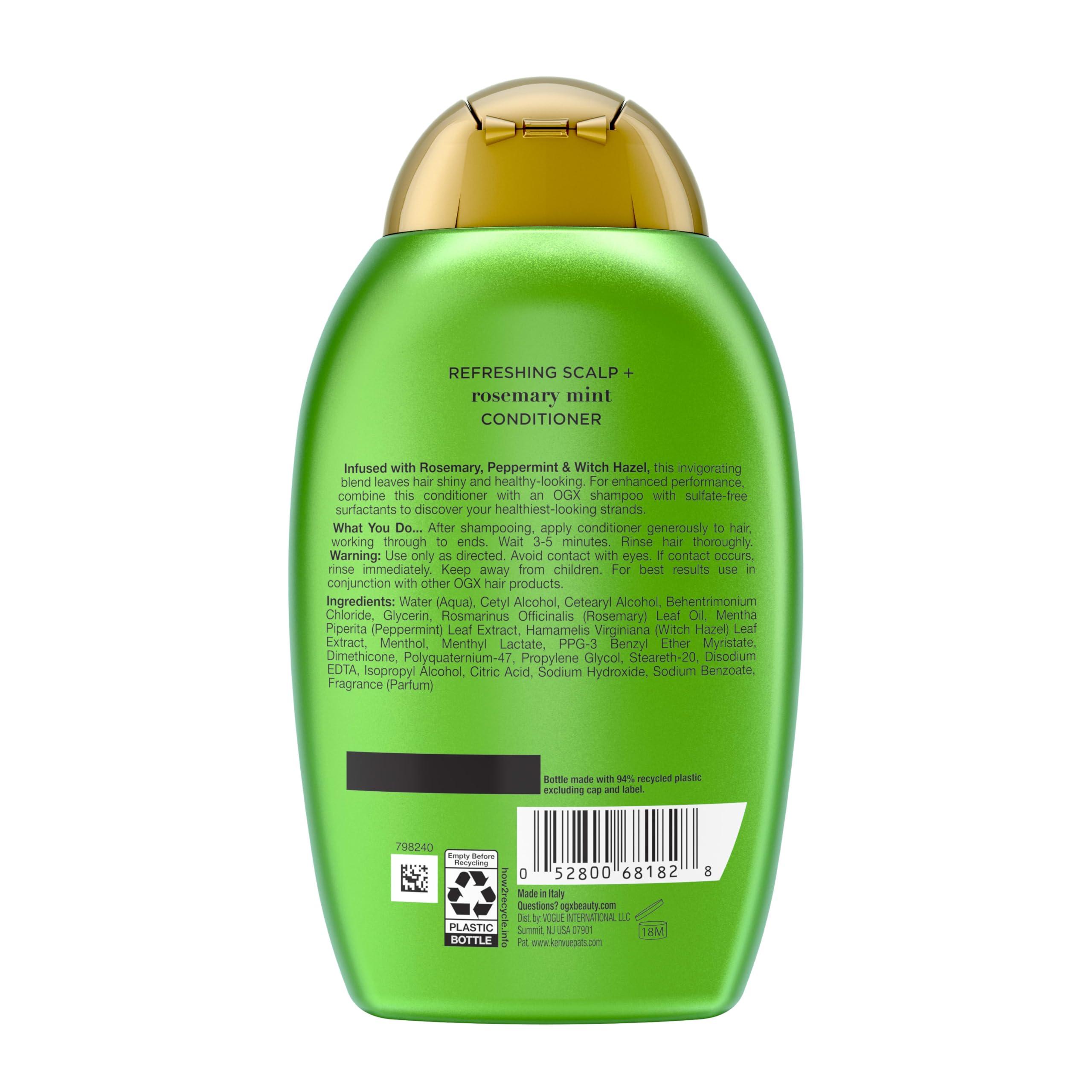 OGX conditioner texture close-up showing lightweight formula