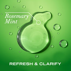 OGX Rosemary Mint Shampoo foam lather demonstrates refreshing scalp cleanse.