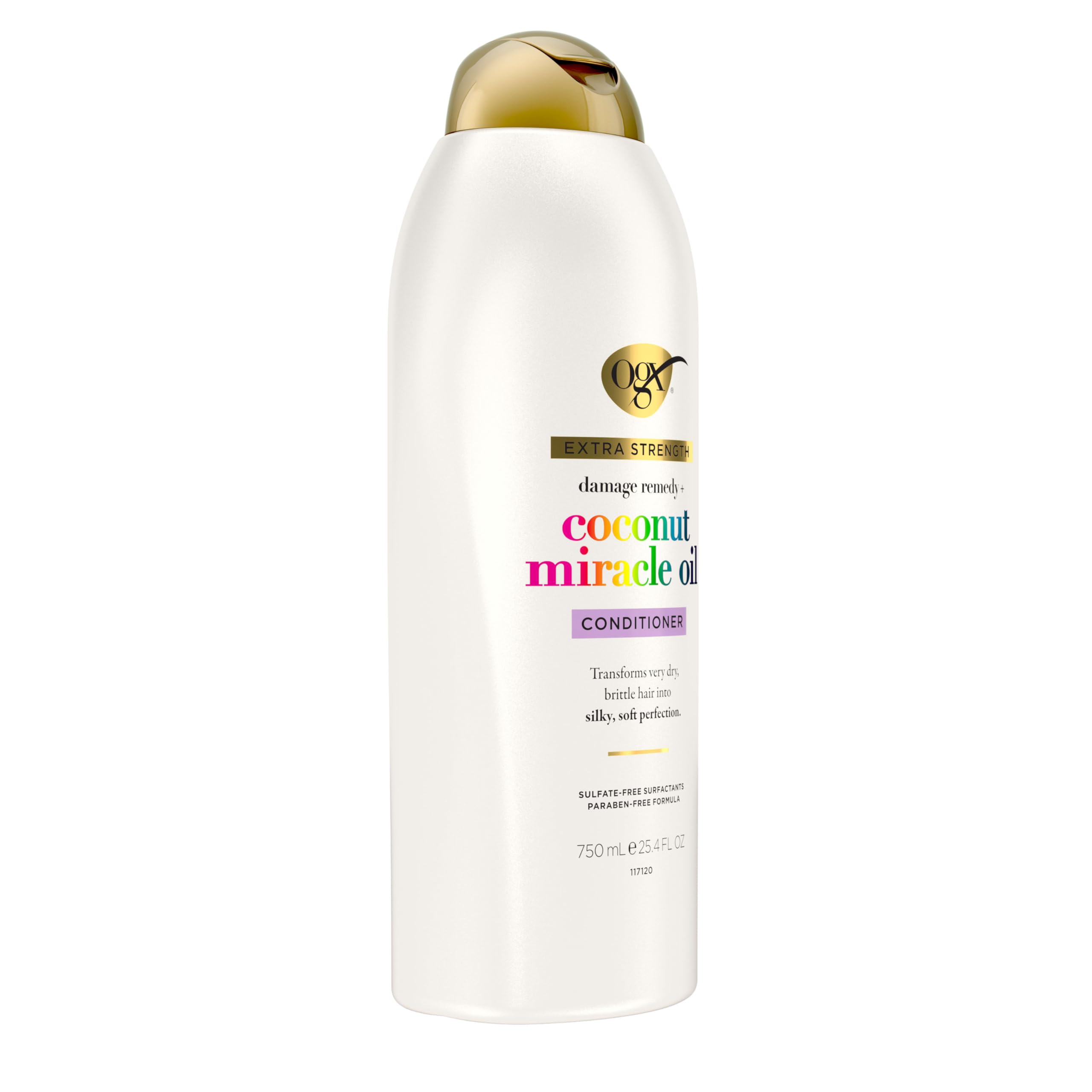 25.4 oz bottle enables long-term conditioning for coarse or frizzy hair.