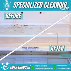 Oh Yuk Fridge Cleaner applies a mist for quick cleanup.