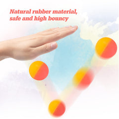 Ohanniewa bouncy balls float in water for bath or pool play.