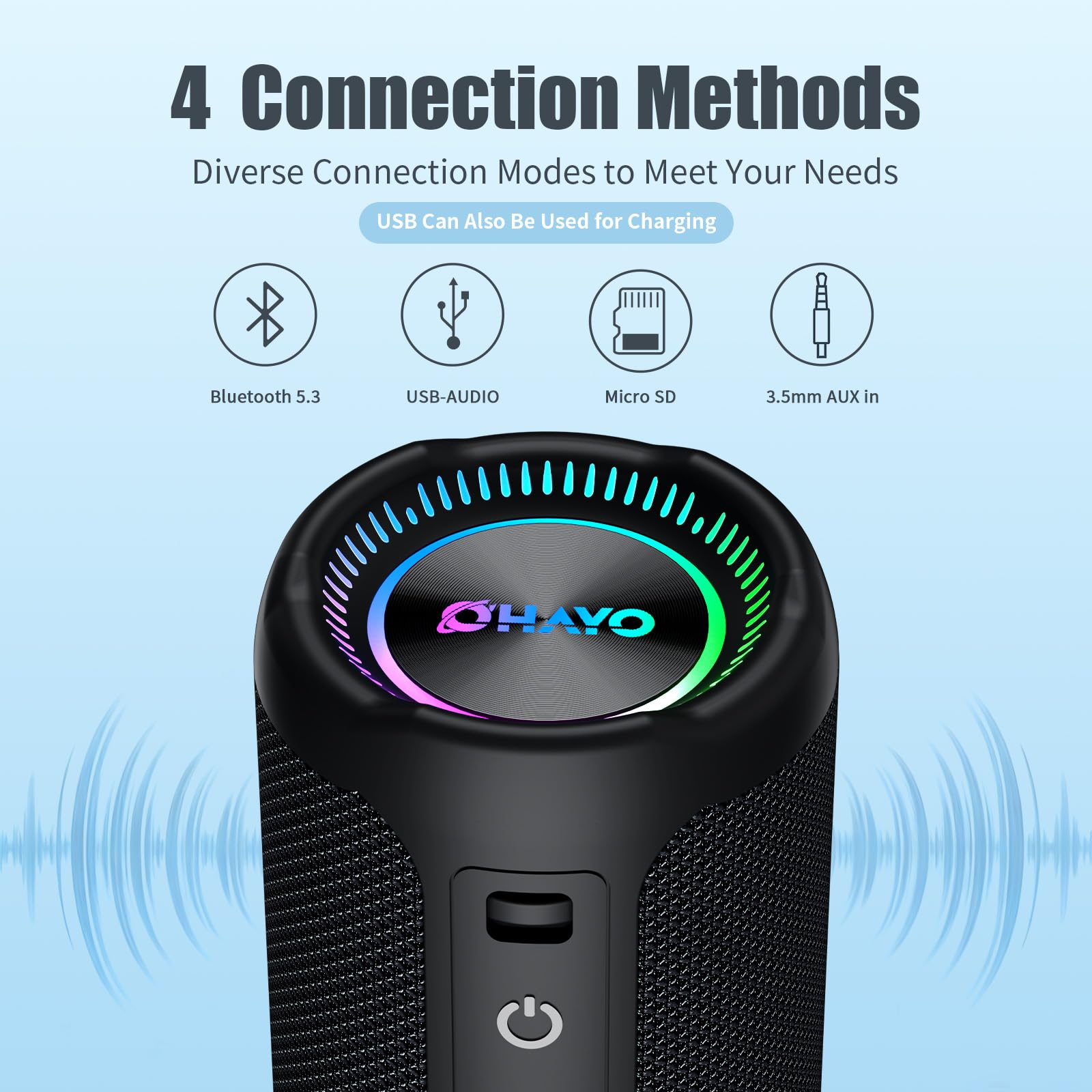 OHAYO X10 MAX bluetooth pairing – stable connection up to 100 feet.