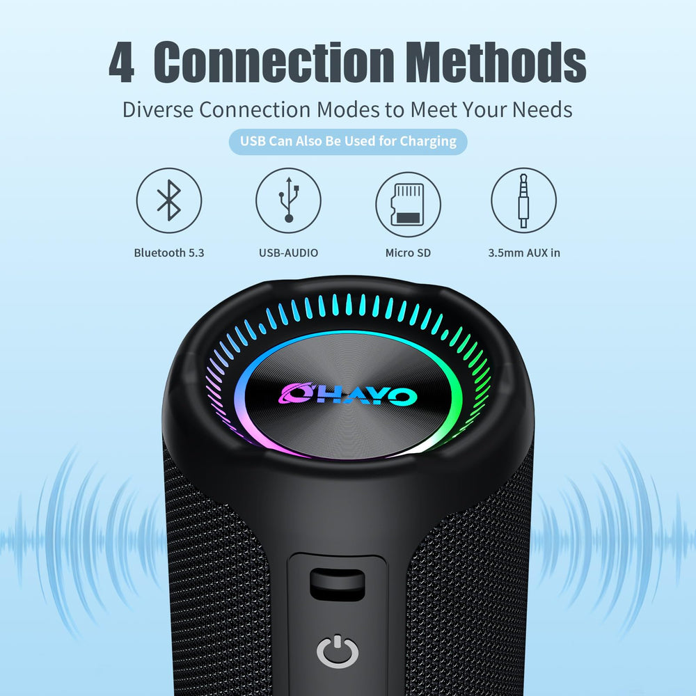 OHAYO X10 MAX bluetooth pairing – stable connection up to 100 feet.