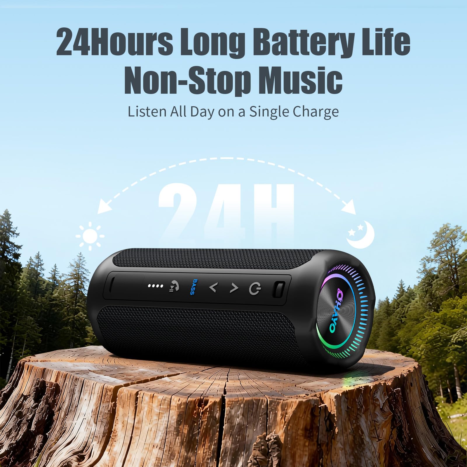 OHAYO X10 MAX LED light show – six effects that sync with the beat.