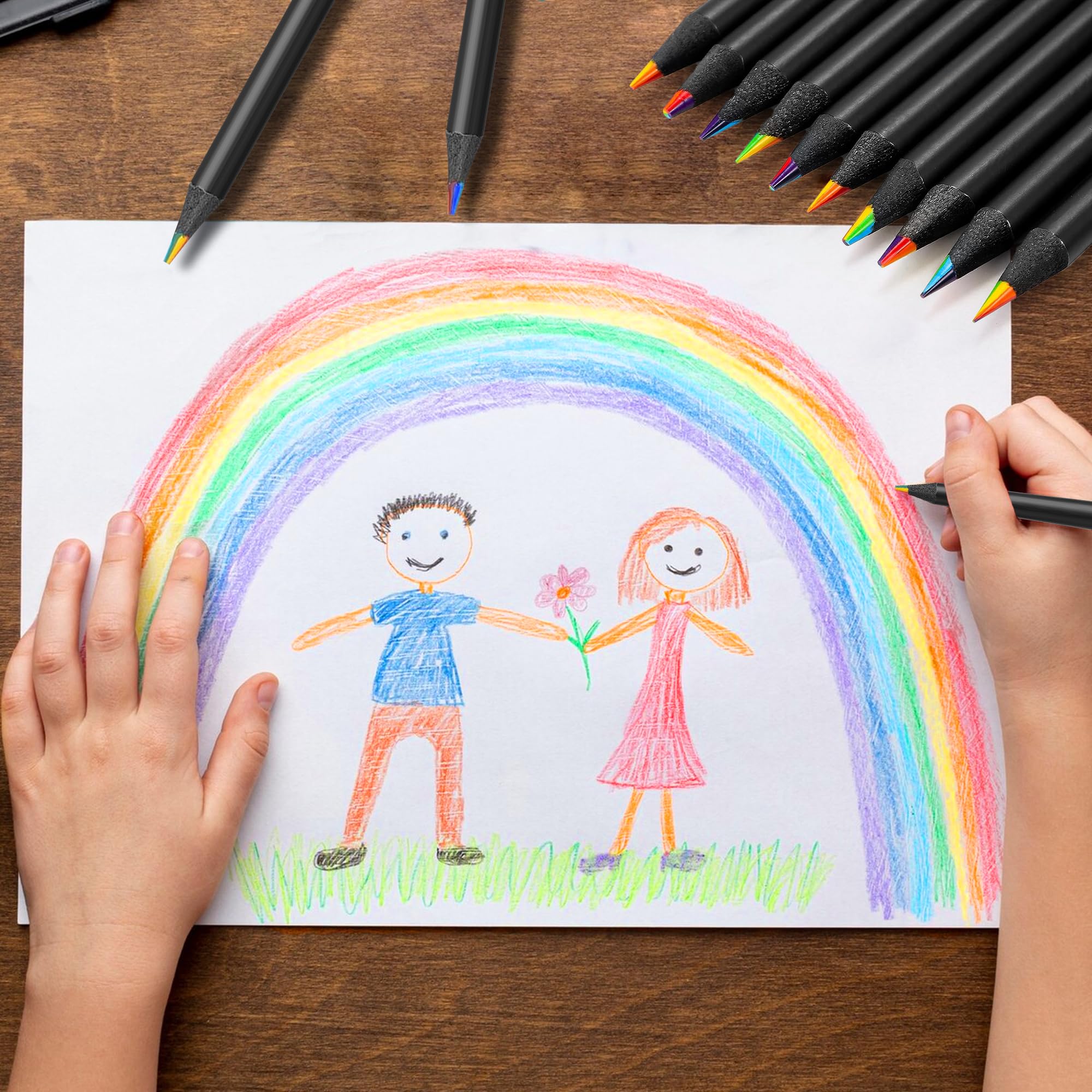 OHOME colorful pencils enabling imaginative art for kids and teens.