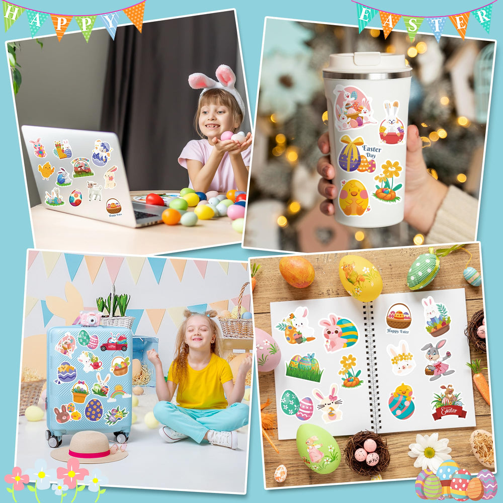 OHOME Easter stickers ideal for gift baskets and spring celebrations.
