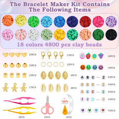 OHOME A-Z letter beads for personalized name and message bracelets.