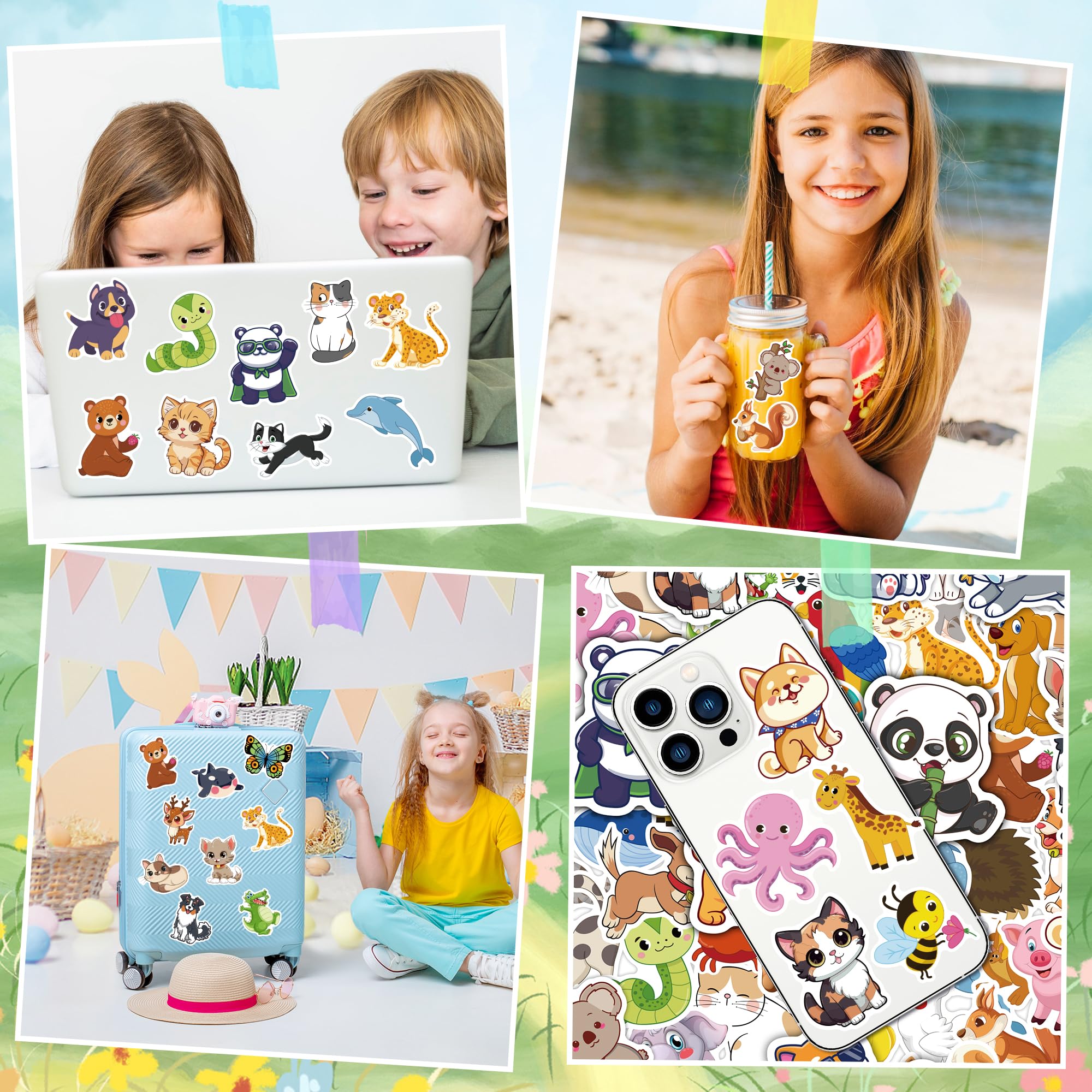 OHHOME 100-sticker pack offers unique patterns for back-to-school crafts.