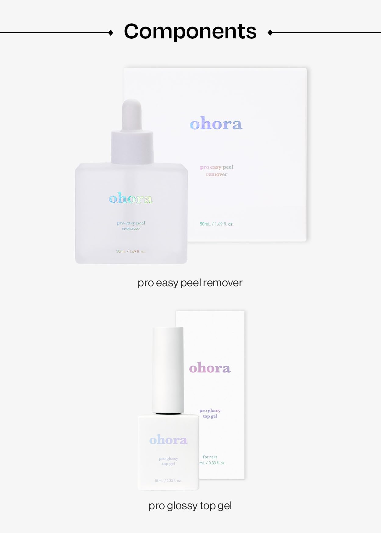 ohora Bundle Set Beginner-Friendly solution supports easy DIY nail care