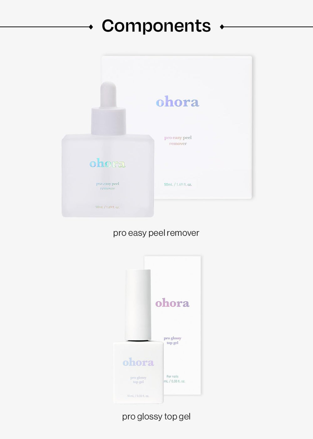 ohora Bundle Set Beginner-Friendly solution supports easy DIY nail care