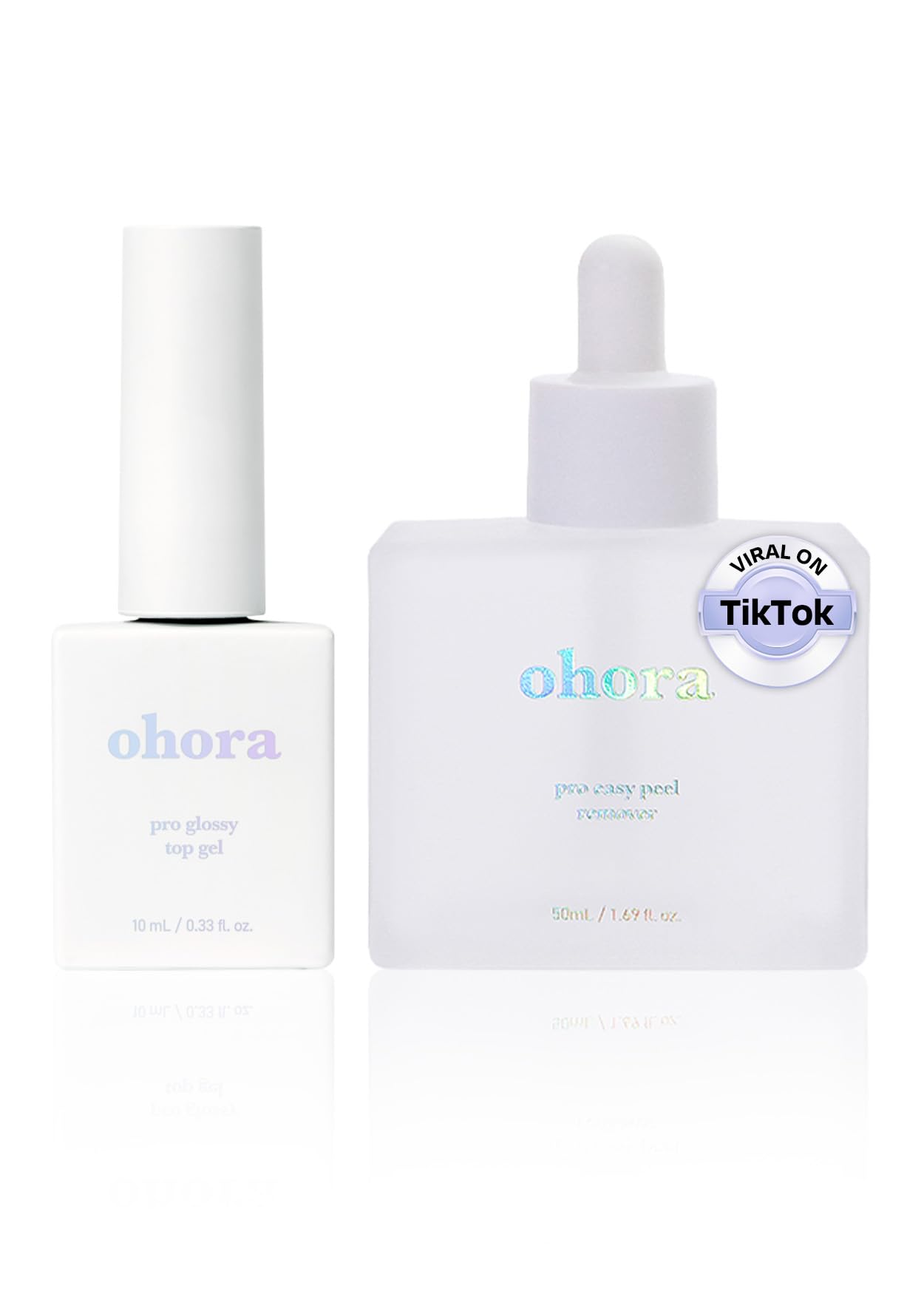 ohora Bundle Set Easy Peel Remover for gentle, at-home nail removal