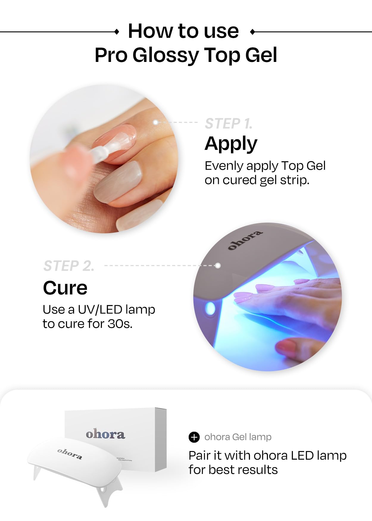 ohora Bundle Set Nail File and Prep Pads ensure smooth prep