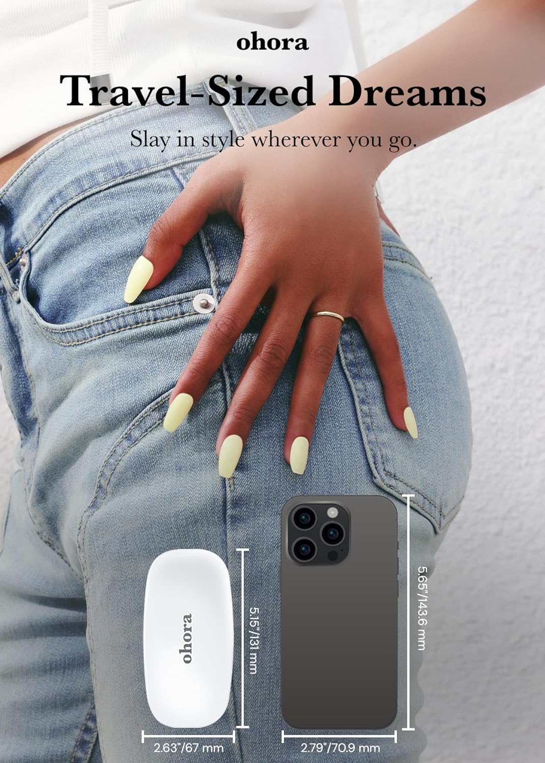 ohora Care LED Lamp universal gel strip compatibility supports all ohora stickers.