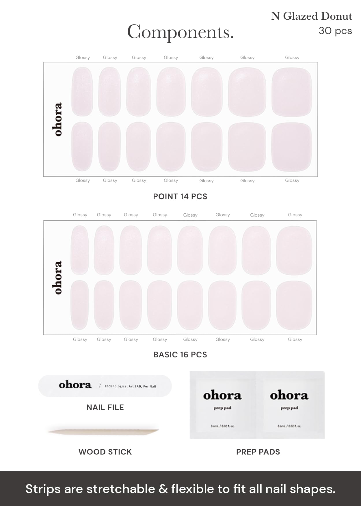 Ohora N Glazed Donut beginner-friendly nails kit for fast transformation