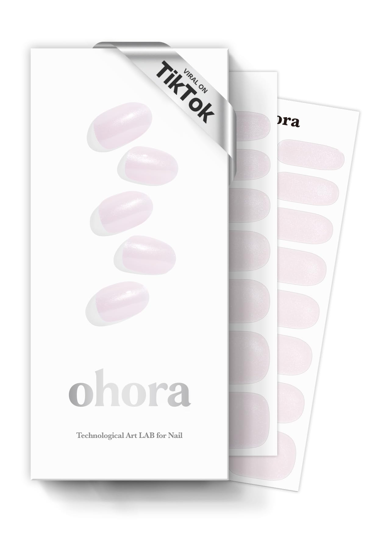 Ohora N Glazed Donut nail wraps box with 30 designs for at-home salon results