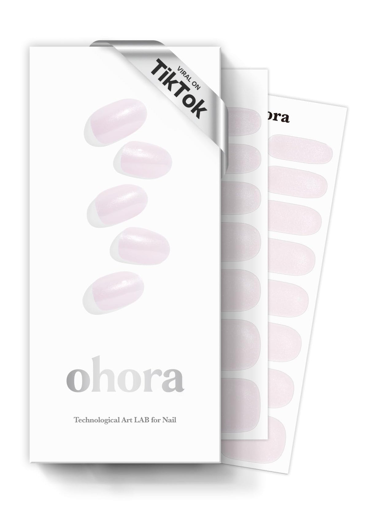 Ohora N Glazed Donut nail wraps box with 30 designs for at-home salon results