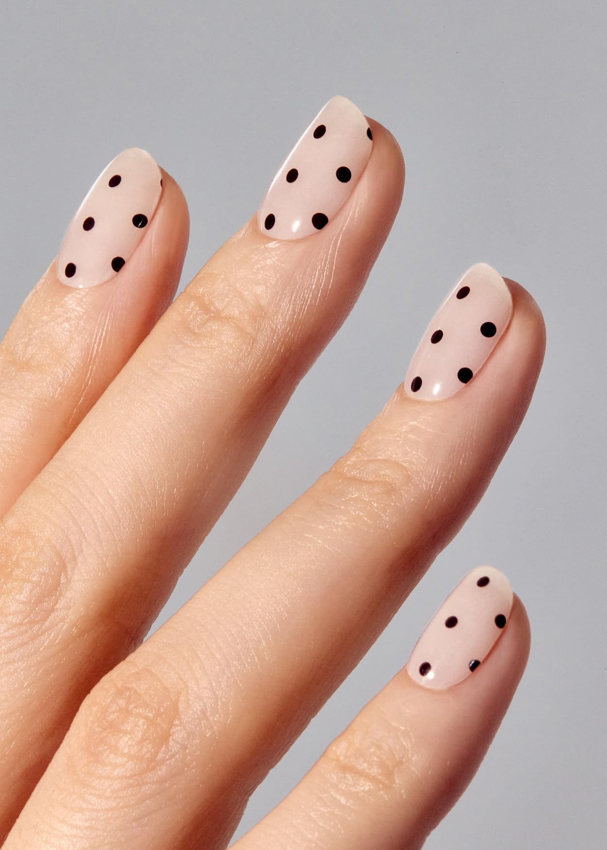 ohora polka noir nail wraps pack open ready for quick at-home manicure
