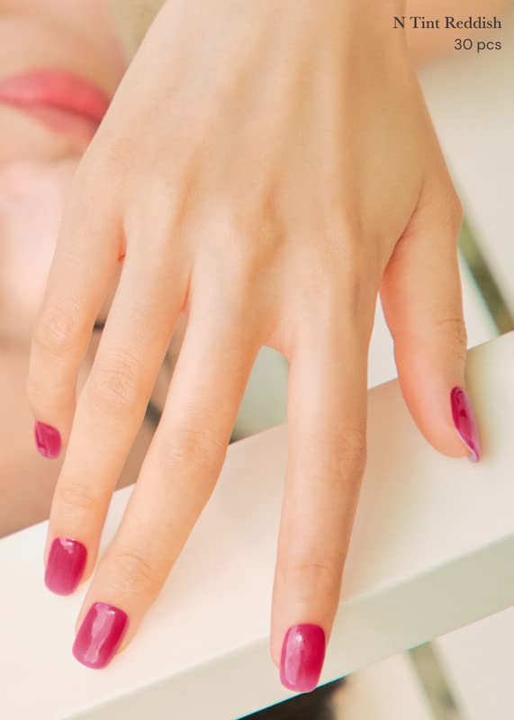 Ohora N Tint Reddish prep pads shown for cleaning and nail prep before application.