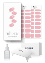 ohora semi-cured gel nail strips lamp for at‑home salon-quality nails