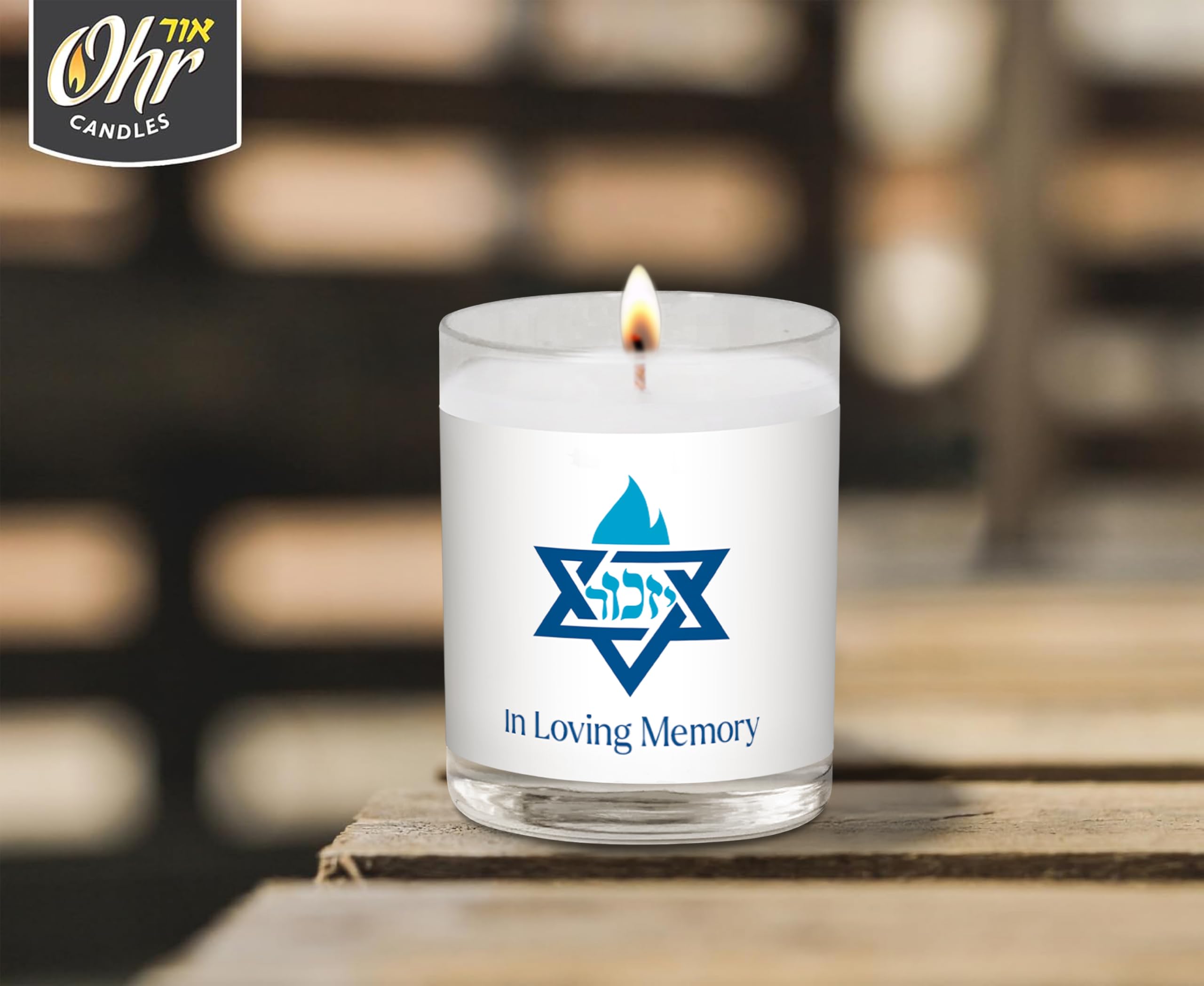 OHR CANDLES memorial use for Yahrzeit and Yom Kippur observances