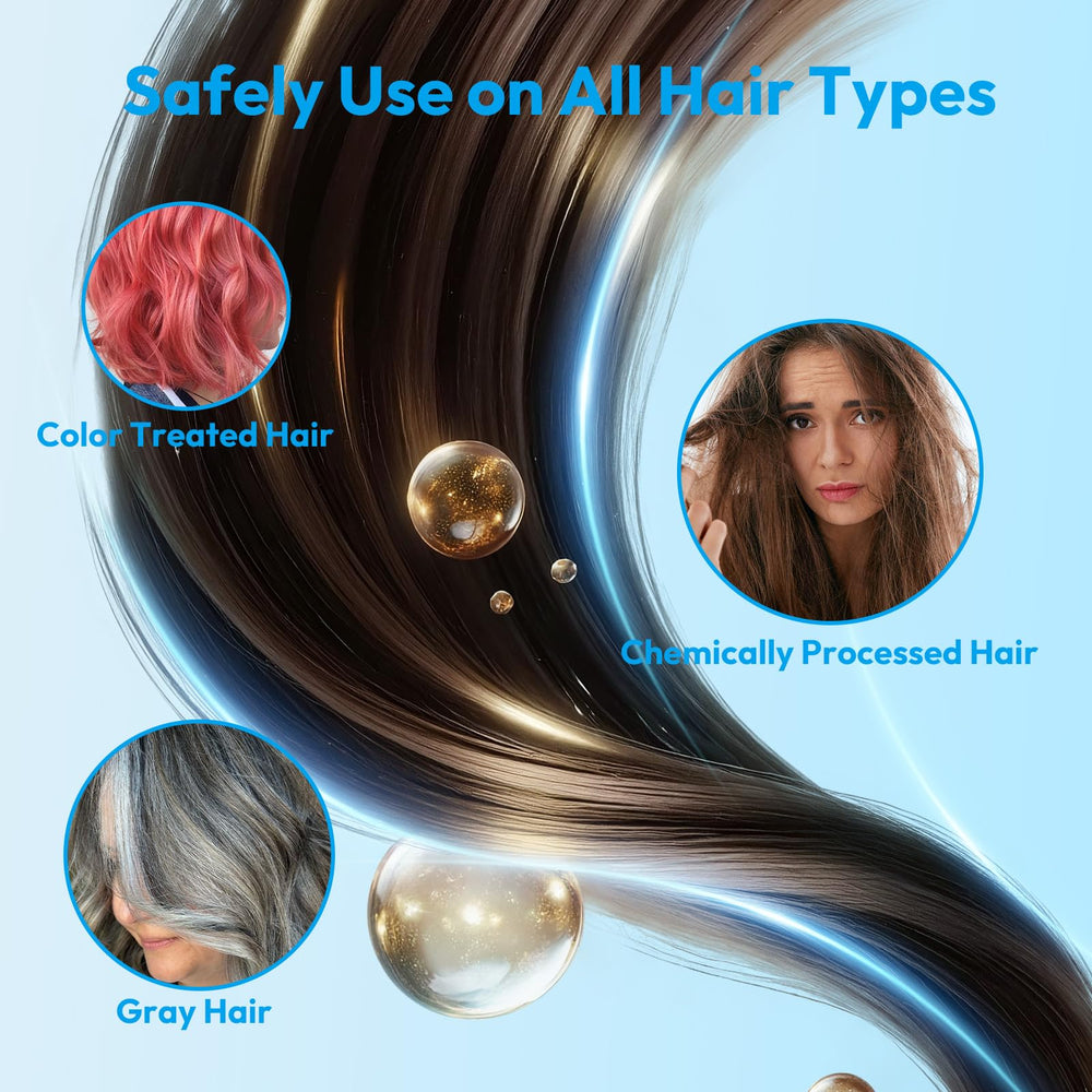 Oiangna scalp care routine visuals suggest healthier-looking hair.
